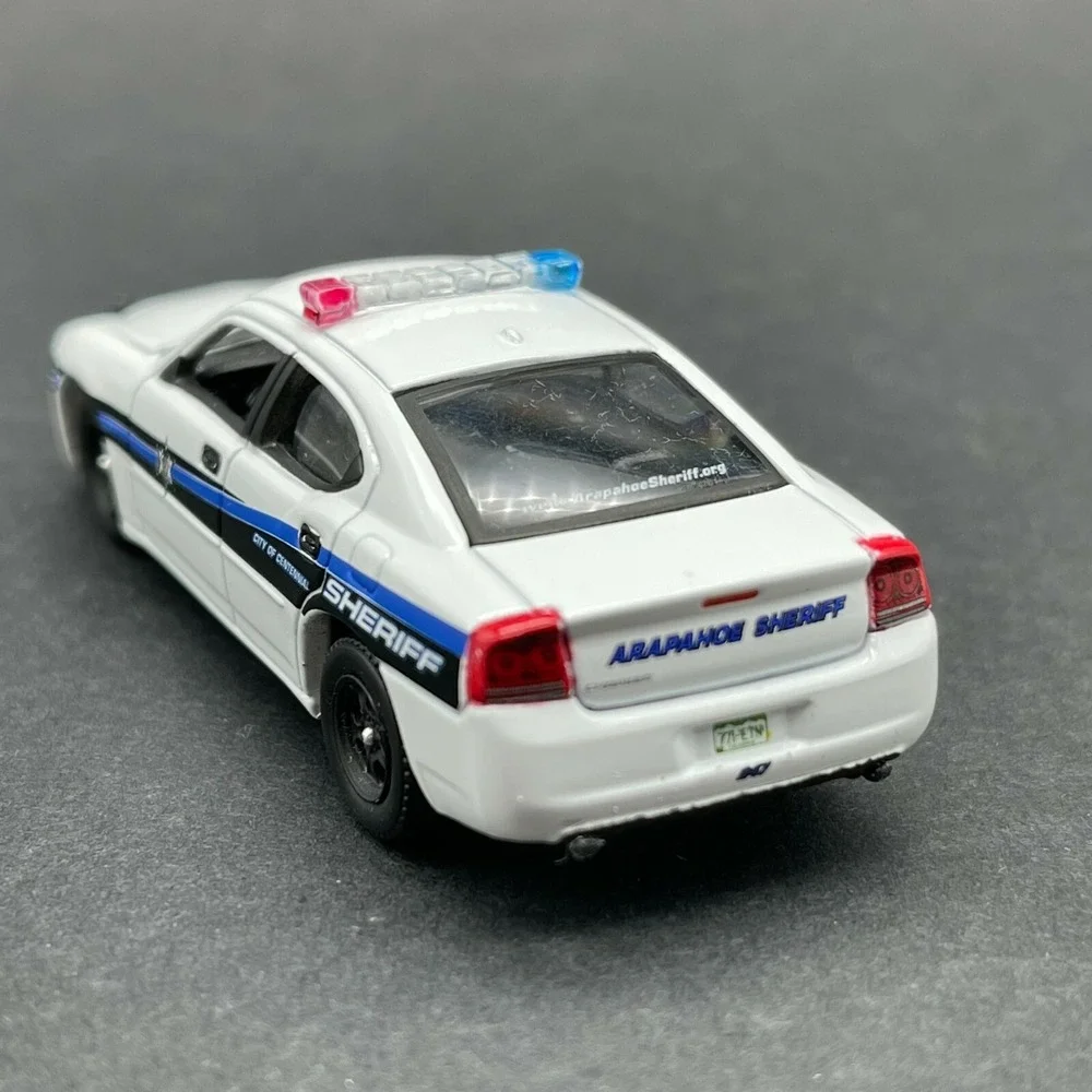 Greenlight Hot Pursuit 2008 '08 Dodge Charger Arapahoe‎ Sheriff White 1/64 Loose
